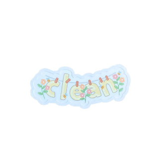 clean container sticker by Here and After