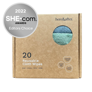 reusable cloth wipes by Here and After