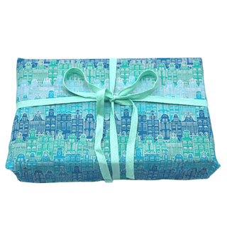Here & after fabric gift wrap | City Living | Hello Snowglobe | Furoshiki by Here and After