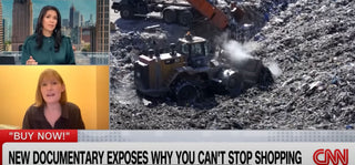 Bulldozer in landfill