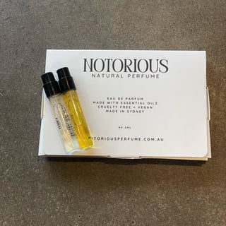 natural perfume discovery pack 4 x 2ml by Notorious