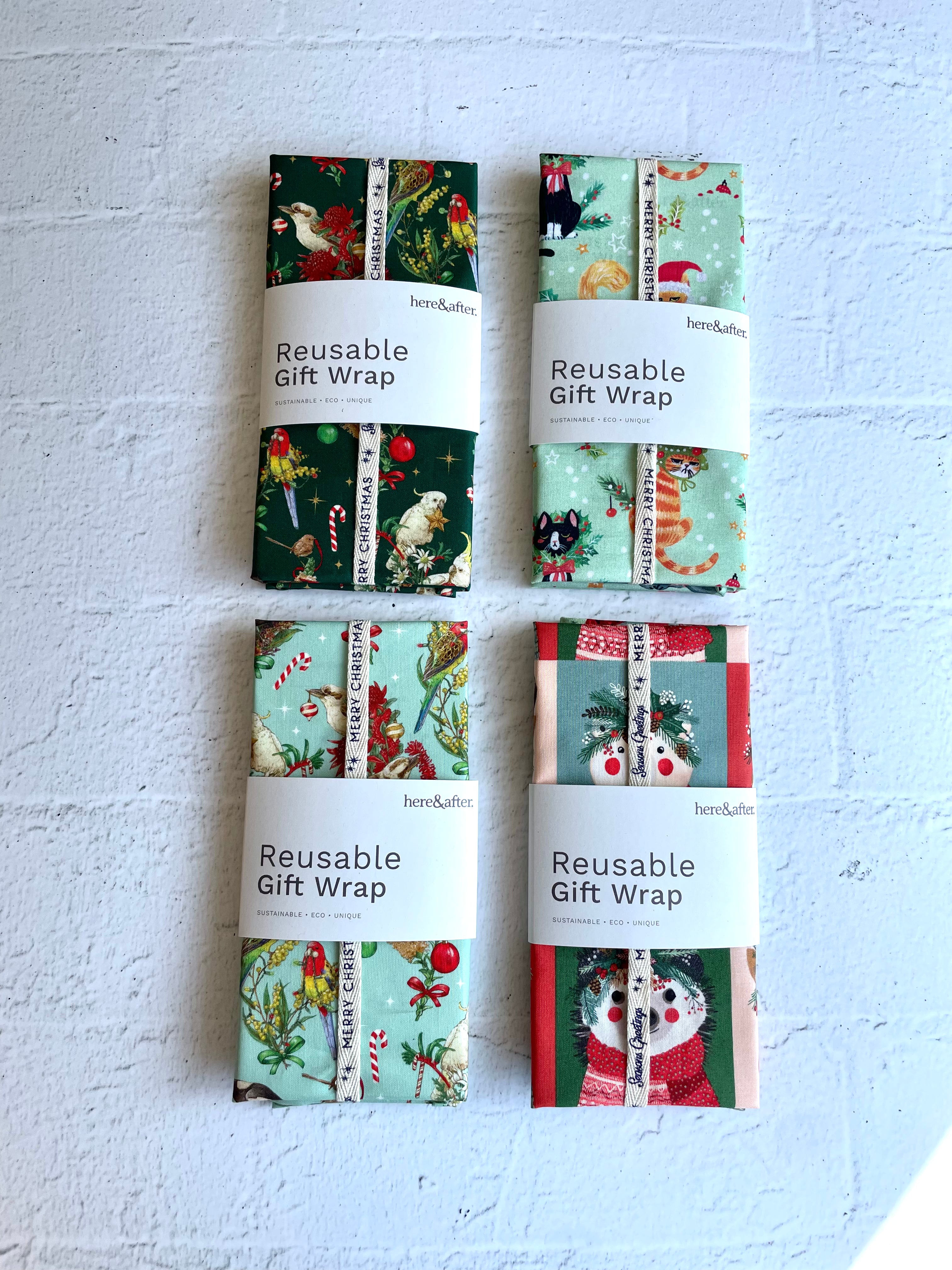 Fabric Gift Wrap - Limited edition Christmas prints