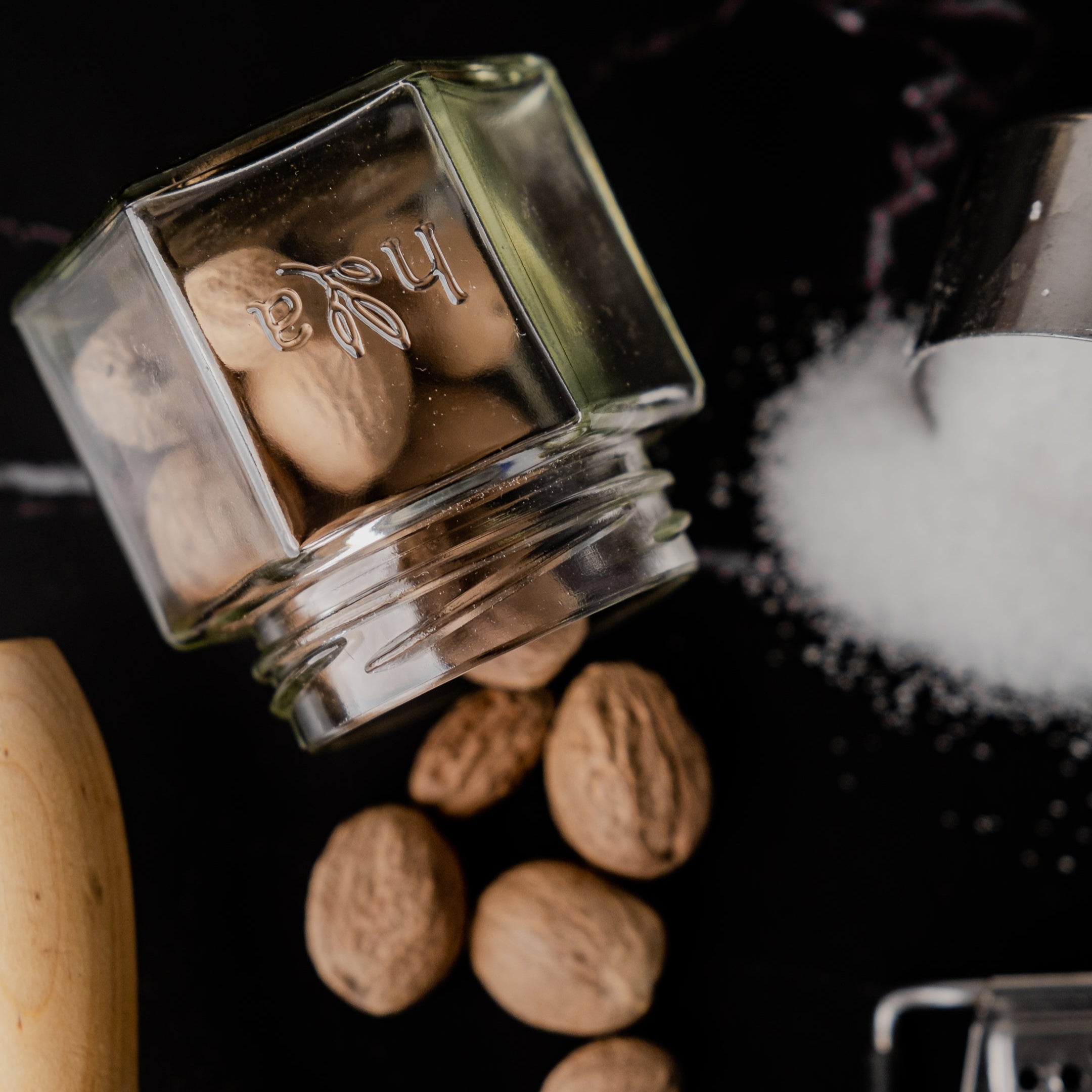 Here & After Use & Refill Jars | Spice Jars | Magnetic Spice Jars | Zero Waste | Nutmeg