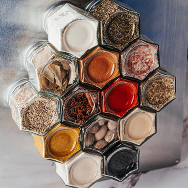 Here & After Use & Refill Jars | Spice Jars | Magnetic Spice Jars | Zero Waste