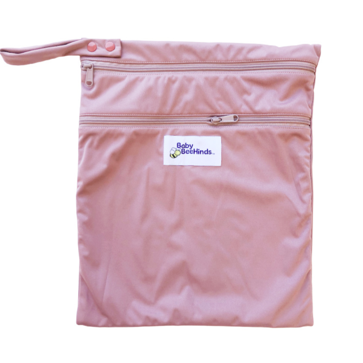 Baby Beehinds Double Pocket Wet Bag Dusty Rose