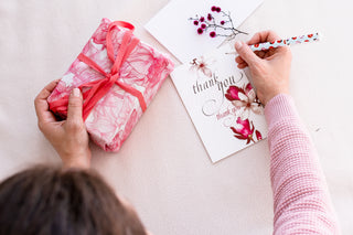 fabric gift wrap by Here and After