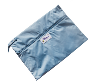 Ice Blue large wet bag by Baby Beehinds