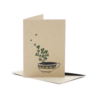 Deer Daisy | Greeting Card | Succulents by Here and After
