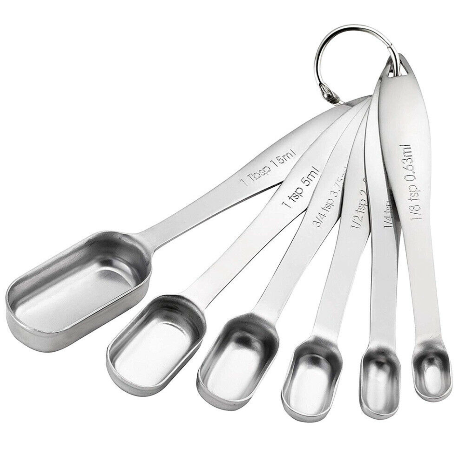 Stainless Steel Narrow Measuring Spoons