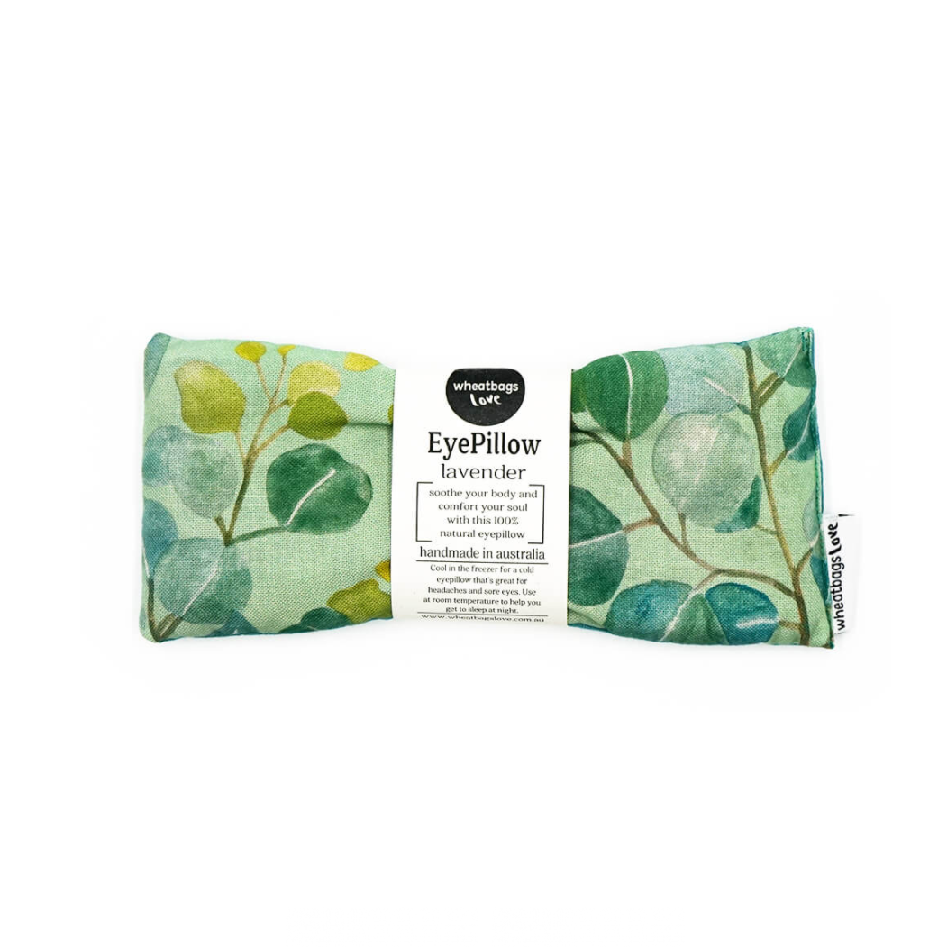 Wheatbag eye pillow heart gum