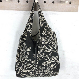 Cotton Shopping Bag Floral  by Apple Green Duck