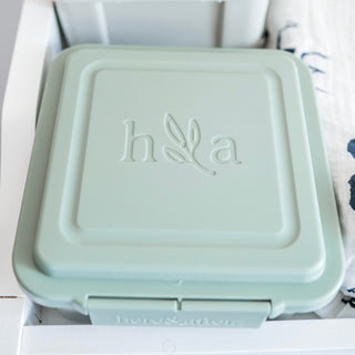 Cloth wipes container with wash bag by Here and After