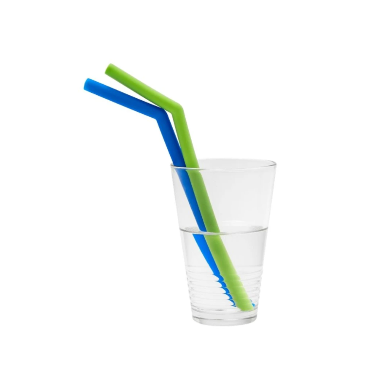 Soft Silicone Straws plus cleaning brush